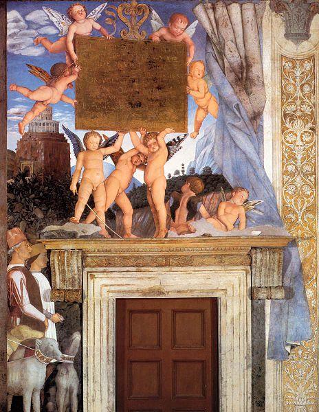 Andrea Mantegna Inscription with Putti oil painting picture